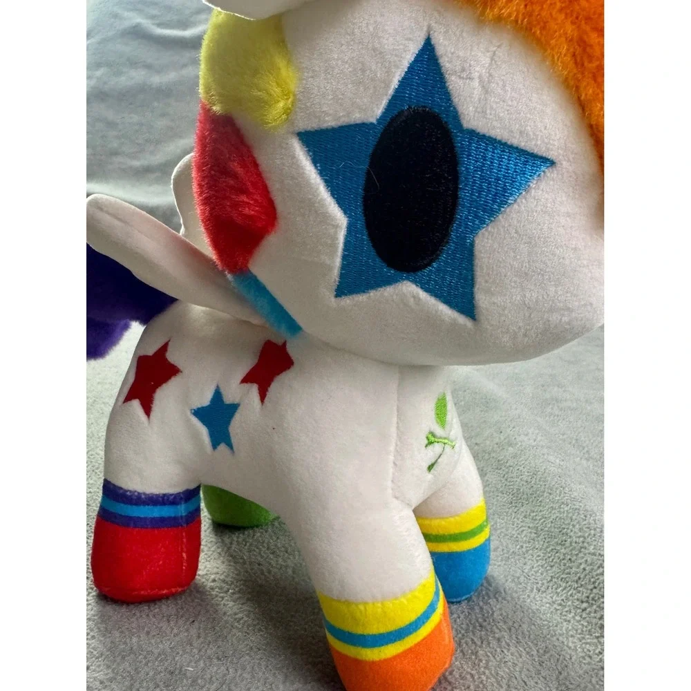 Tokidoki Unicorno Bowie Medium Plush Rainbow‎ Star Aurora World 15656 White 8